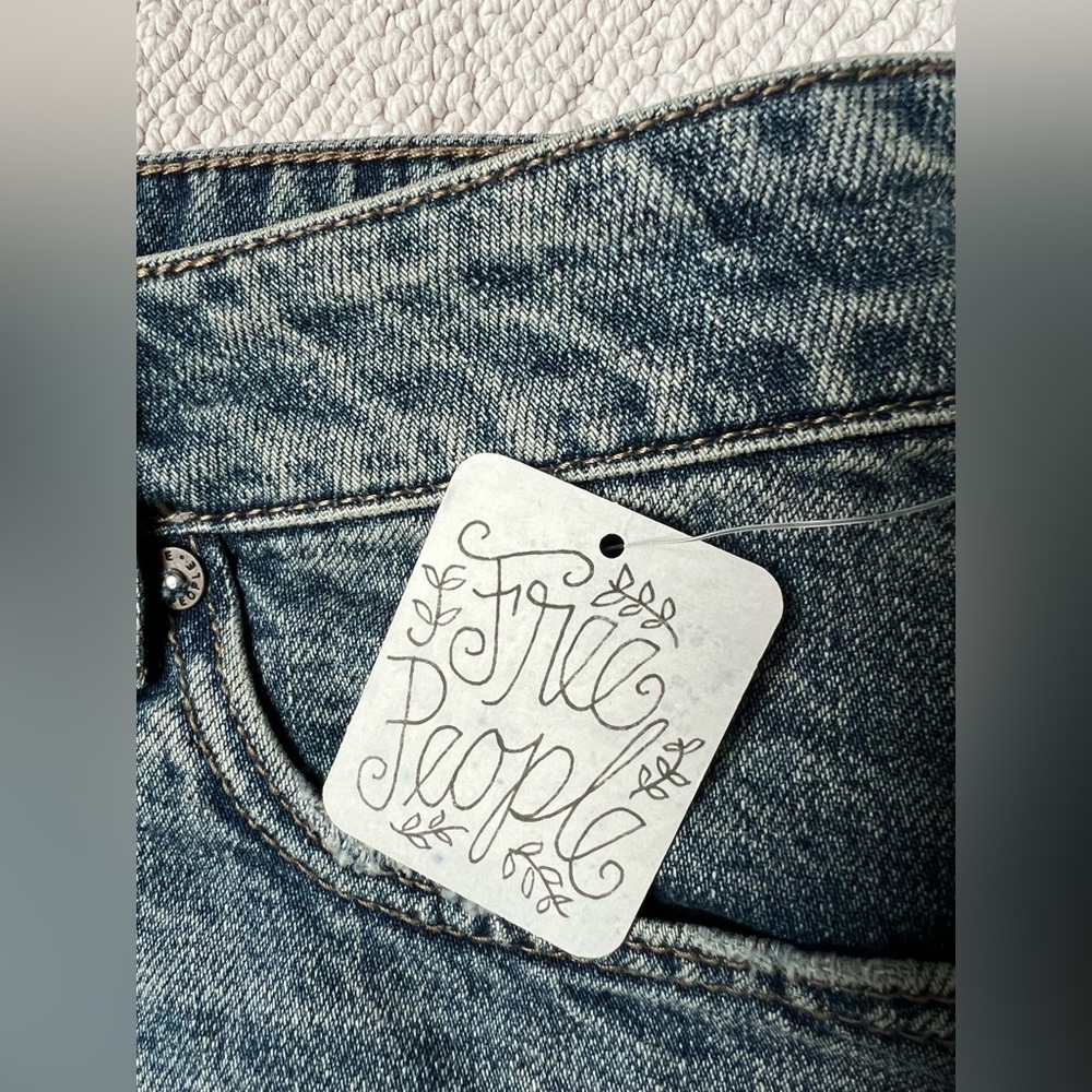 Free People Blue Denim Mini Skirt 🦋| Size: 28 - Picture 10 of 15